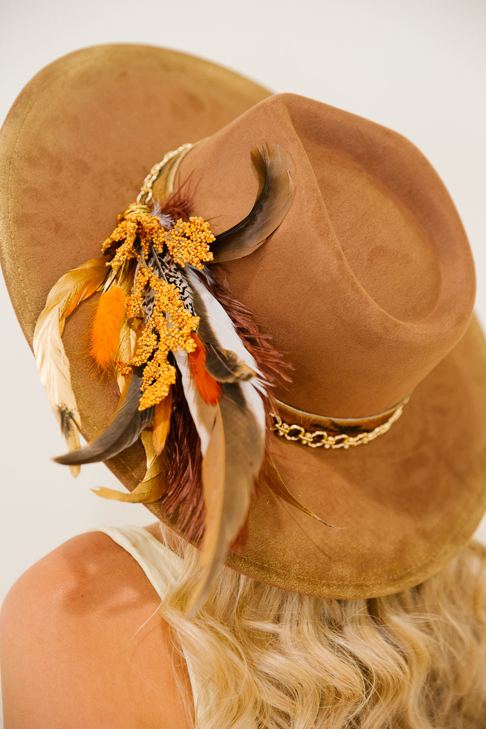 THE FEATHERED FRONTIER RANCHER HAT RANCHER HAT Judith March