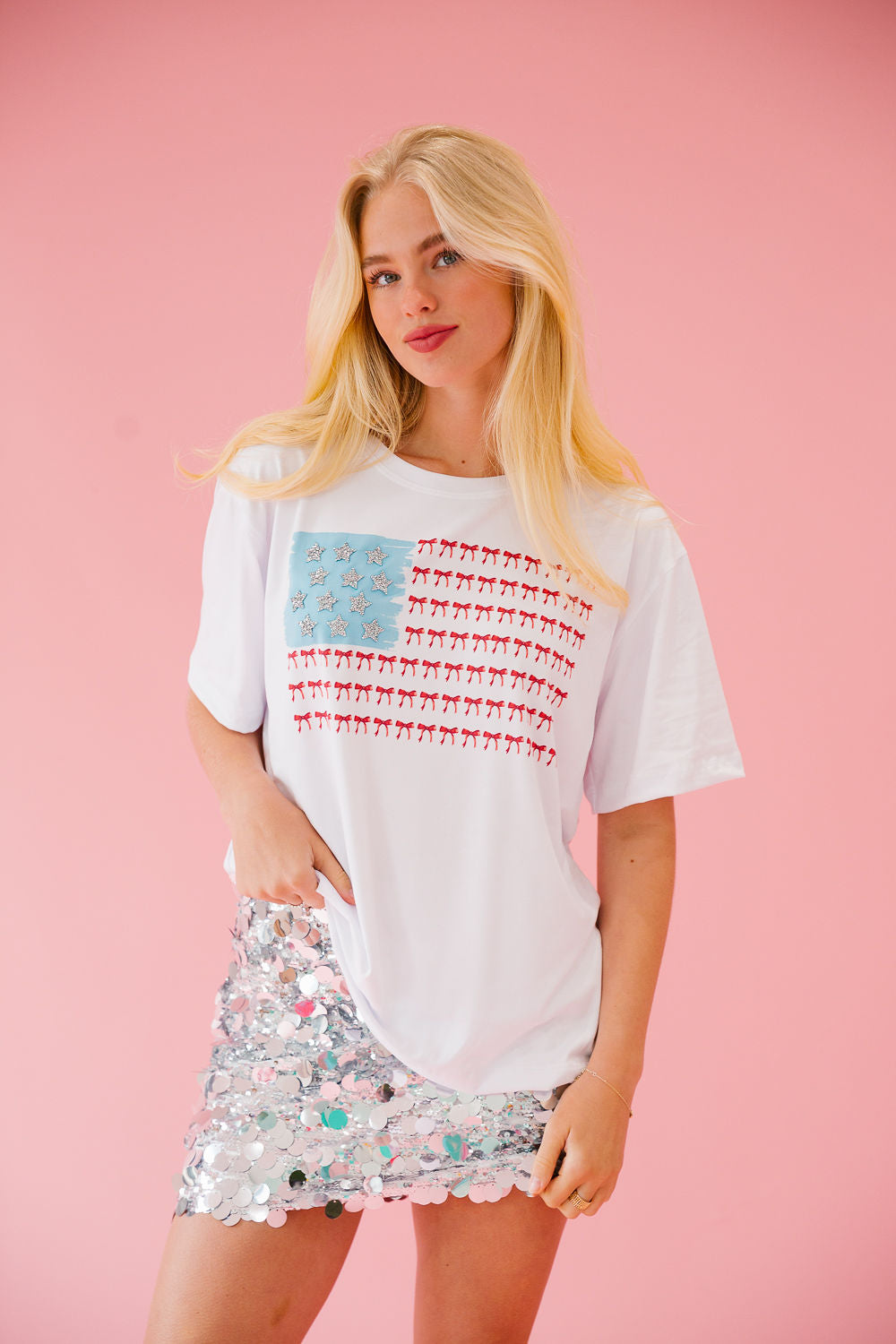 AMERICAN BOW FLAG TEE Tee Judith March
