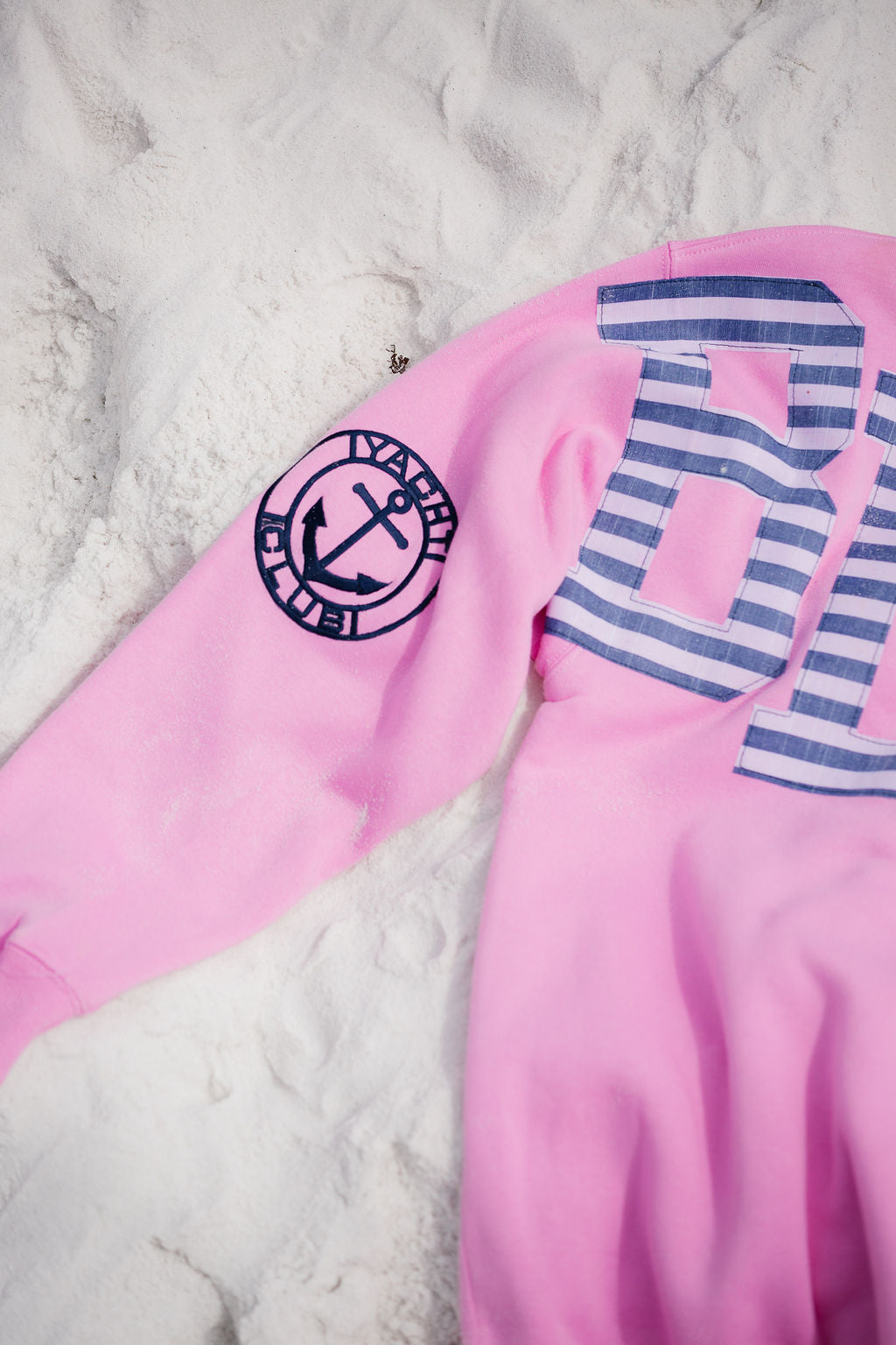 BEACH STRIPED PINK PULLOVER PULLOVER Judith March