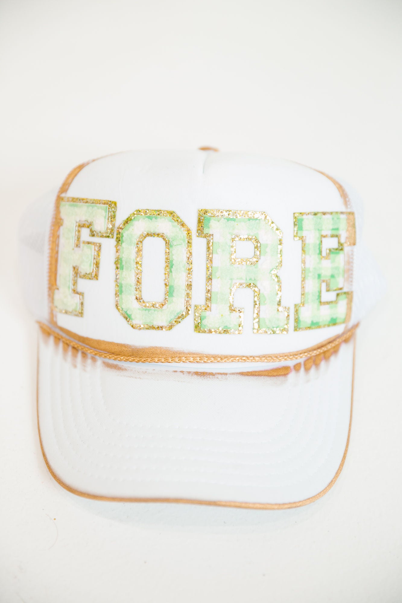 *FORE WHITE TRUCKER HAT HAT Judith March