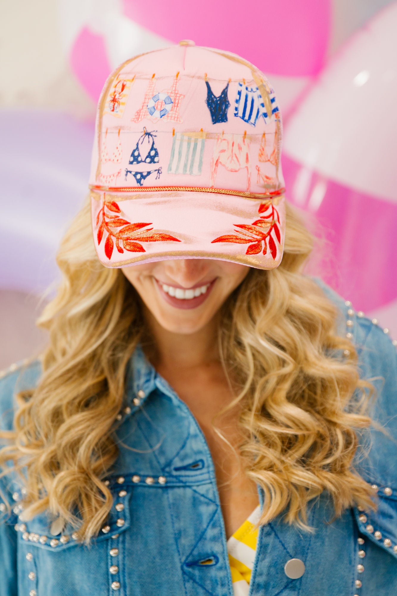 BIKINI BREEZE LIGHT PINK TRUCKER HAT HAT Judith March