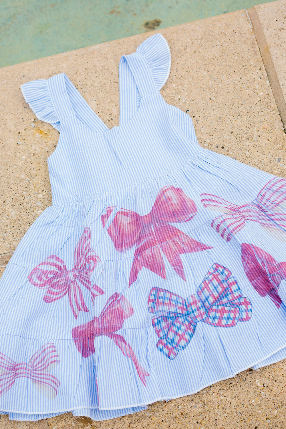 MINI KIDS AMERICAN BOW PRINT DRESS DRESS Judith March