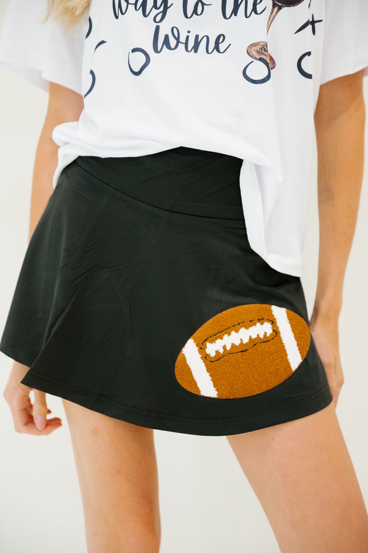 TOUCHDOWN ATHLETIC BLACK SKIRT SKIRT Judith March