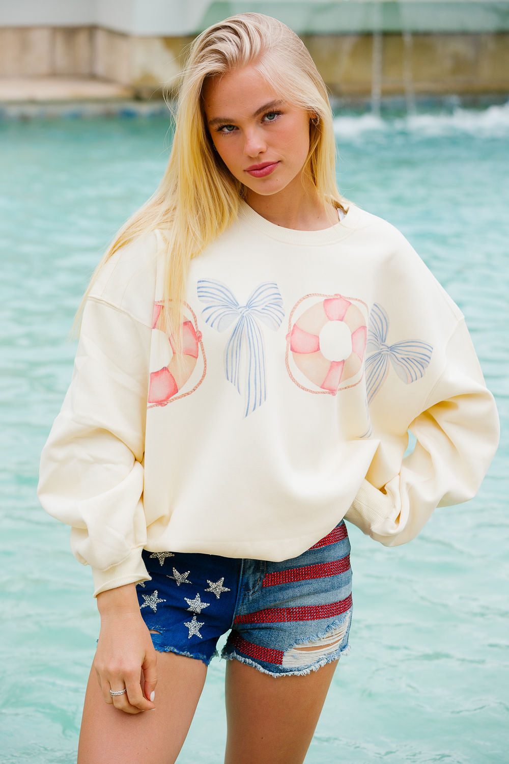 SWEET SUMMER CREAM PULLOVER pullover Judith March