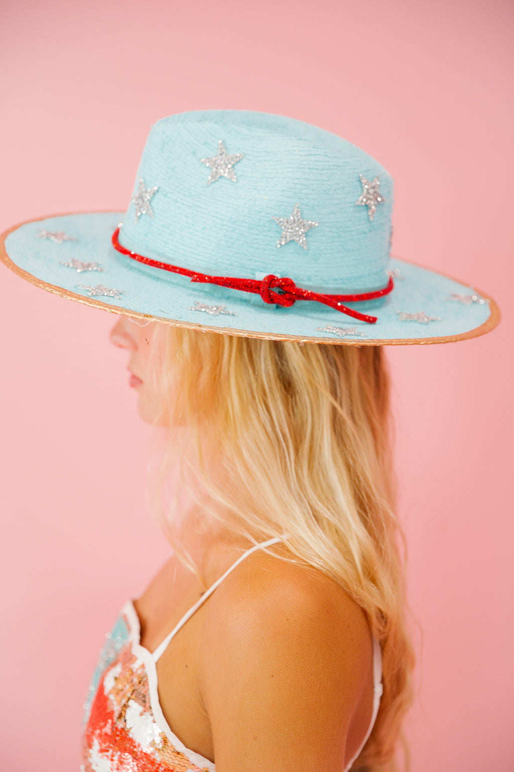 SILVER STARS AMERICAN SUN HAT Sun hat Judith March