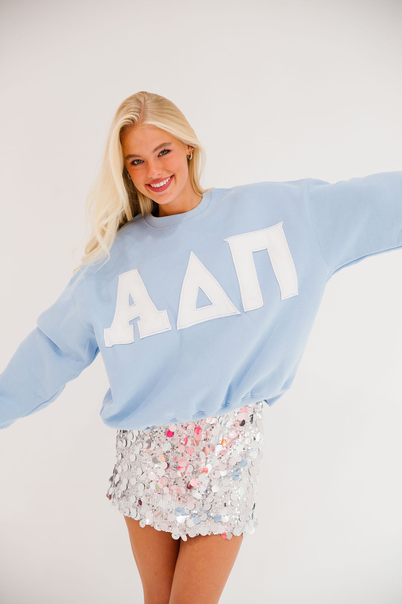 ALPHA DELTA PI BLUE PULLOVER PULLOVER Judith March