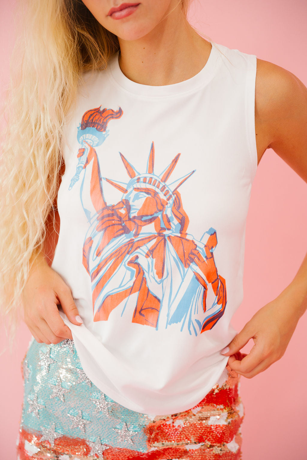 LADY LIBERTY TANK TANK Judith March SMALL TANK