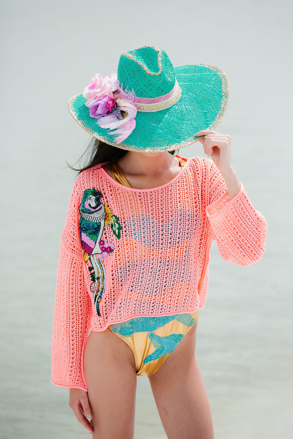 PARROT PARTY CROCHET TOP TOP Judith March