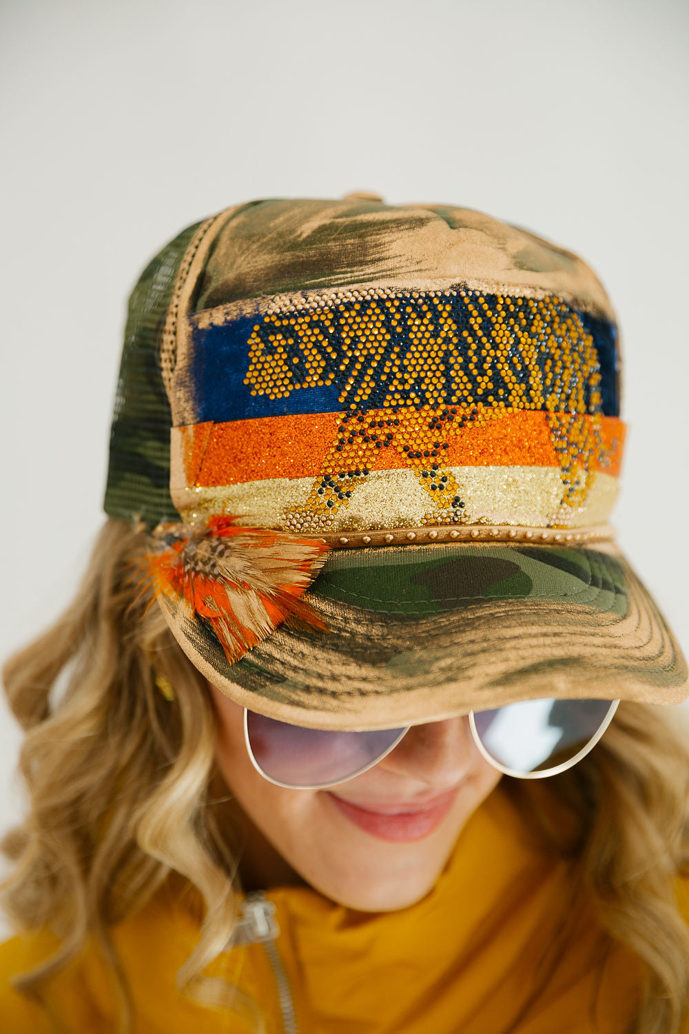 TIGER DREAMS HATS HAT Judith March CAMO TRUCKER