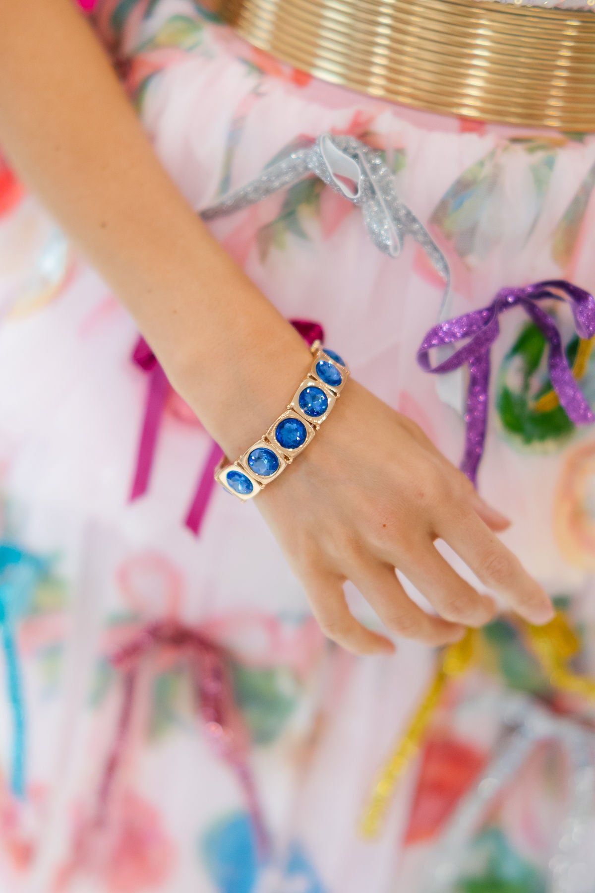 THE BRILLIANT BLUE STATEMENT BRACELET BRACELET Judith March