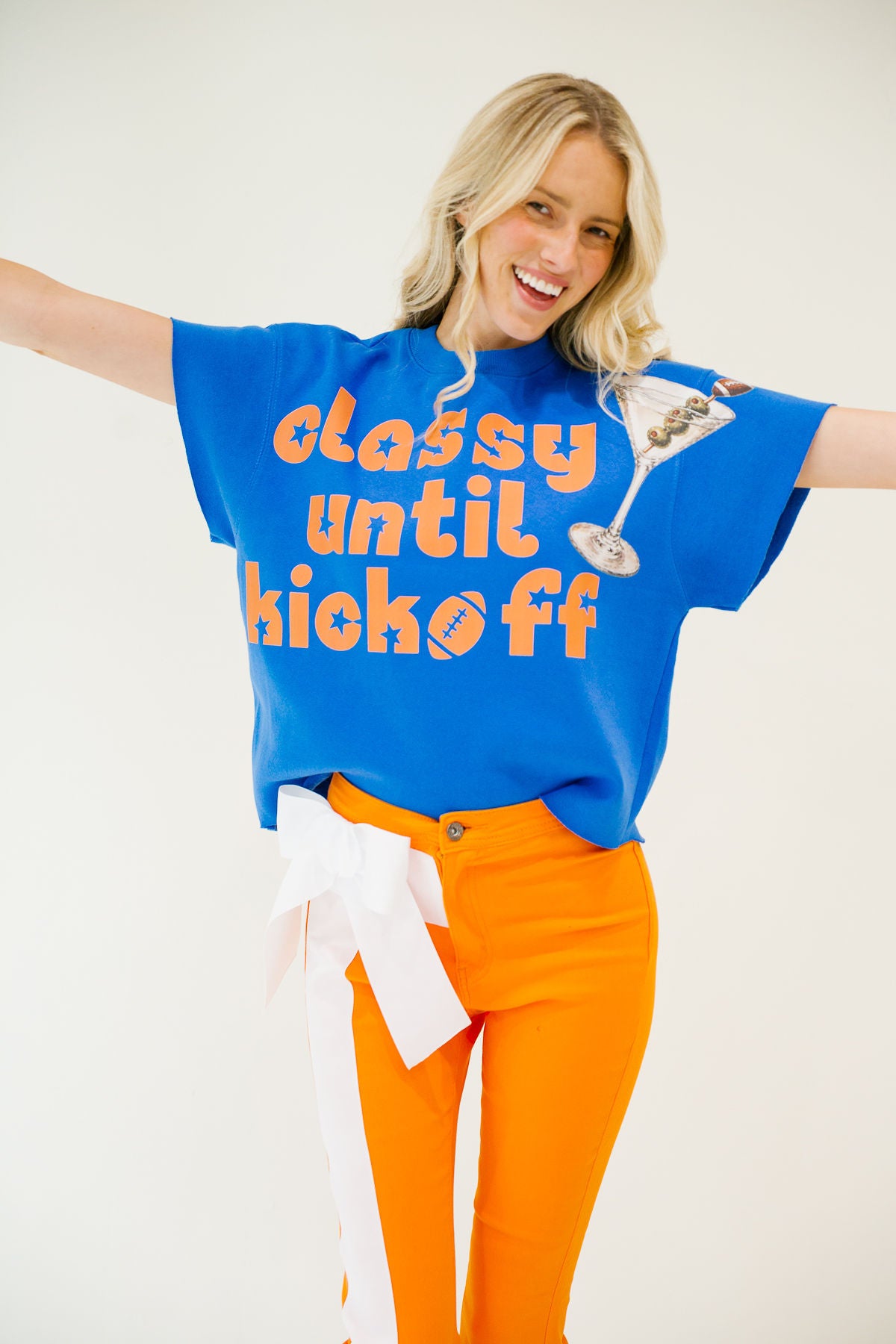 CLASSY UNTIL KICKOFF ROYAL PULLOVER PULLOVER Judith March