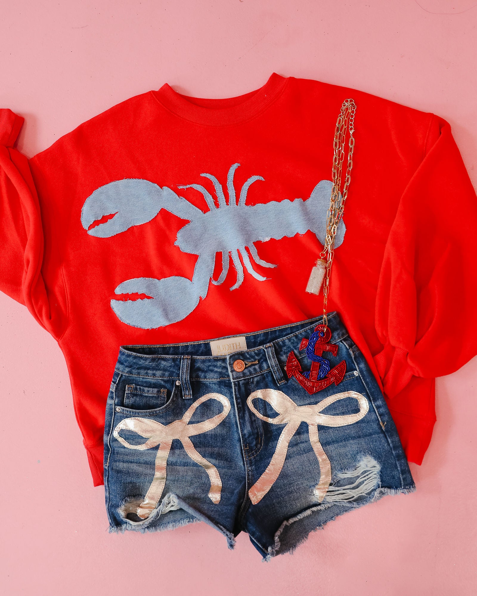 UNDER THE SEA RED PULLOVER pullover Judith March