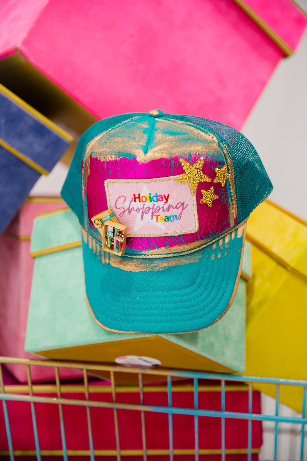 HOLIDAY SHOPPING TEAM TRUCKER HAT TRUCKER HAT Judith March