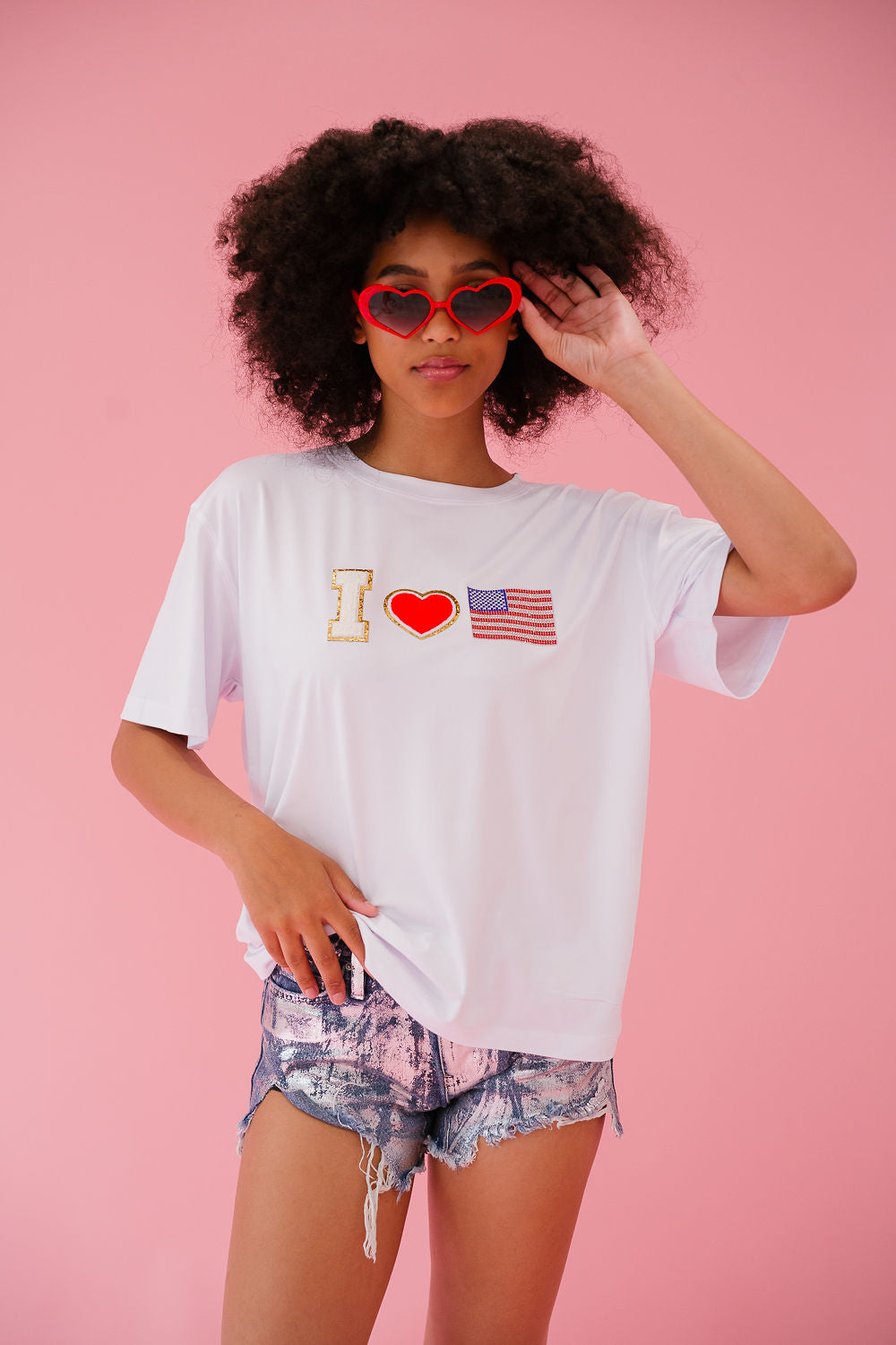 IN LOVE WITH AMERICA TEE Tee Judith March