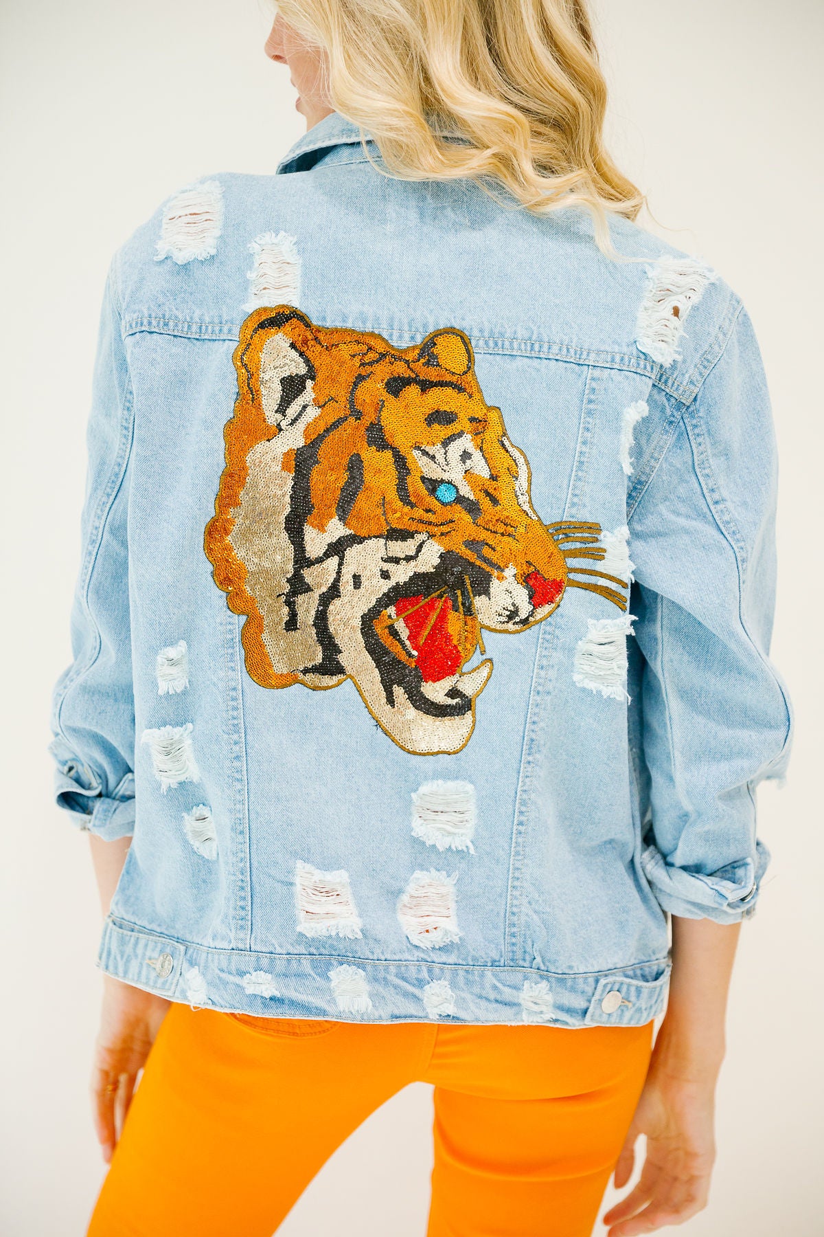 IN THE JUNGLE DENIM JACKET gameday23 Judith March
