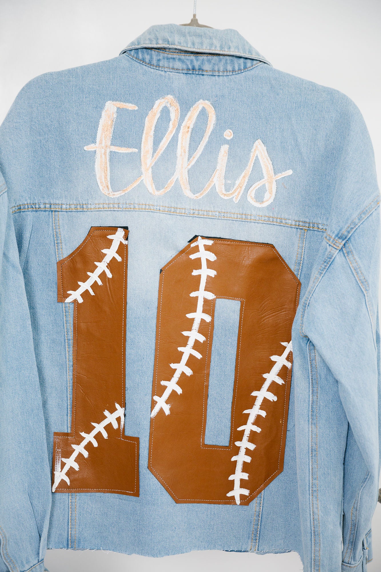 CUSTOM SPORTS DENIM JACKET JACKET Judith March