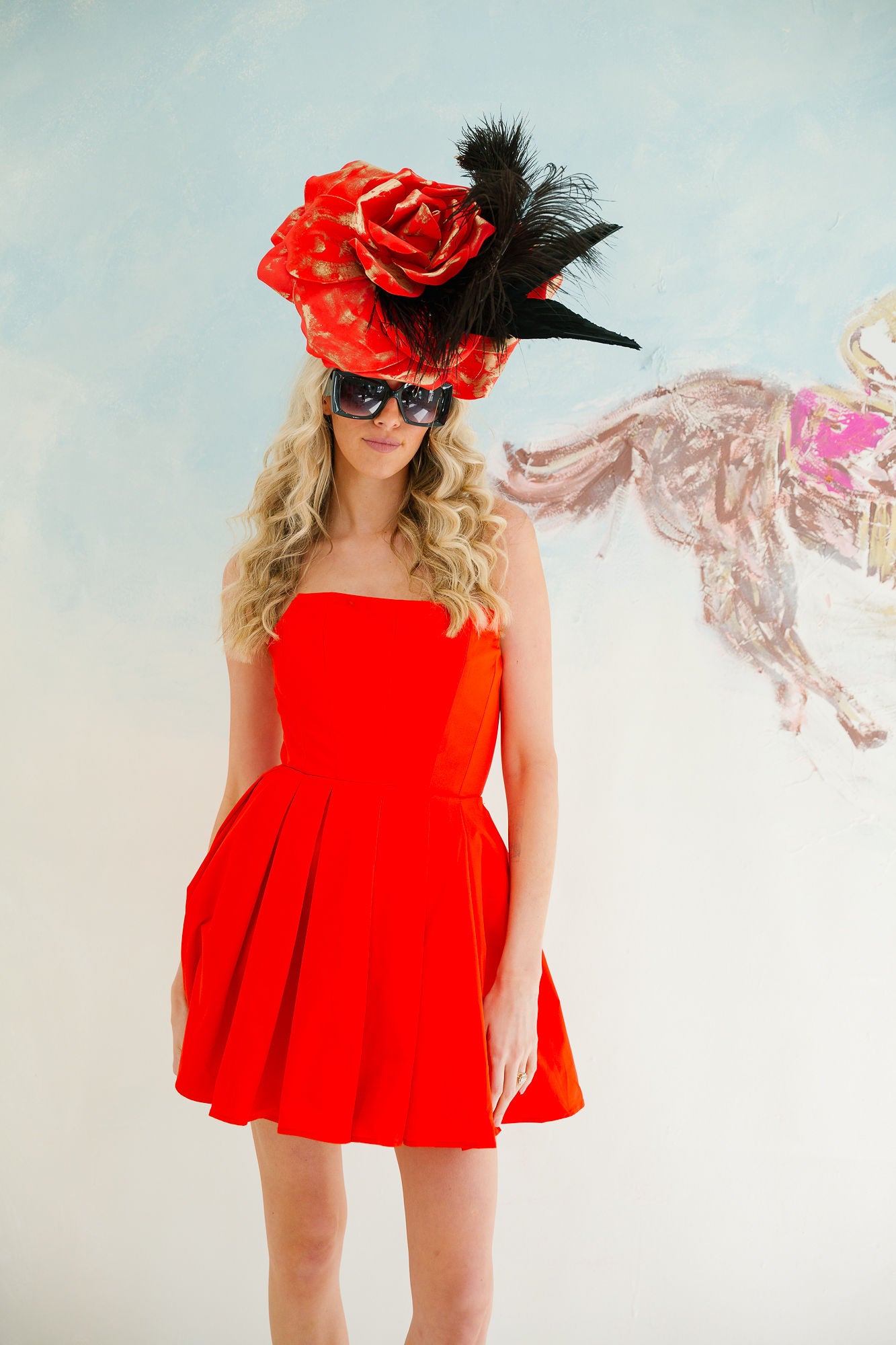 LADY IN RED STRAPLESS DRESS DRESS Judith March