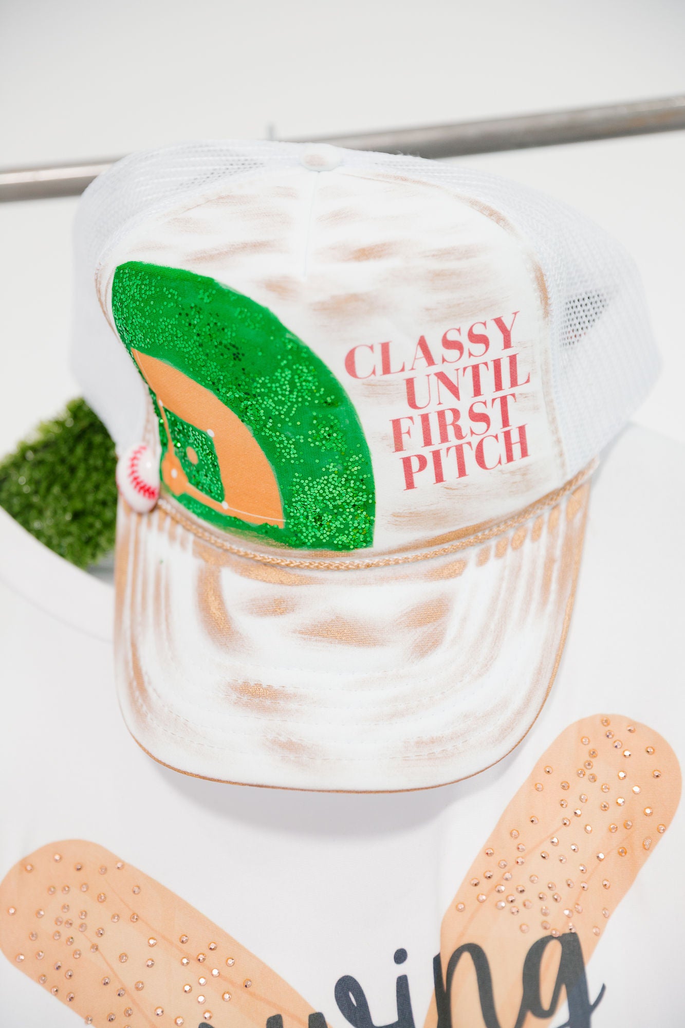 CLASSY UNTIL FIRST PITCH TRUCKER HAT HAT Judith March