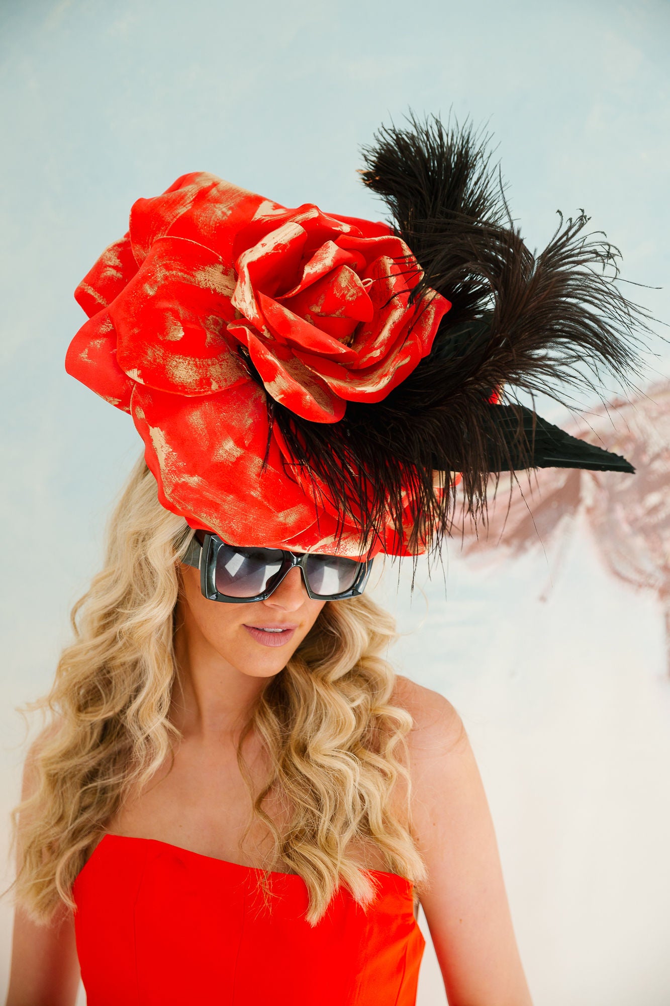 CROWN OF ROSES FASCINATOR (ONE OF A KIND) FASCINATOR Judith March