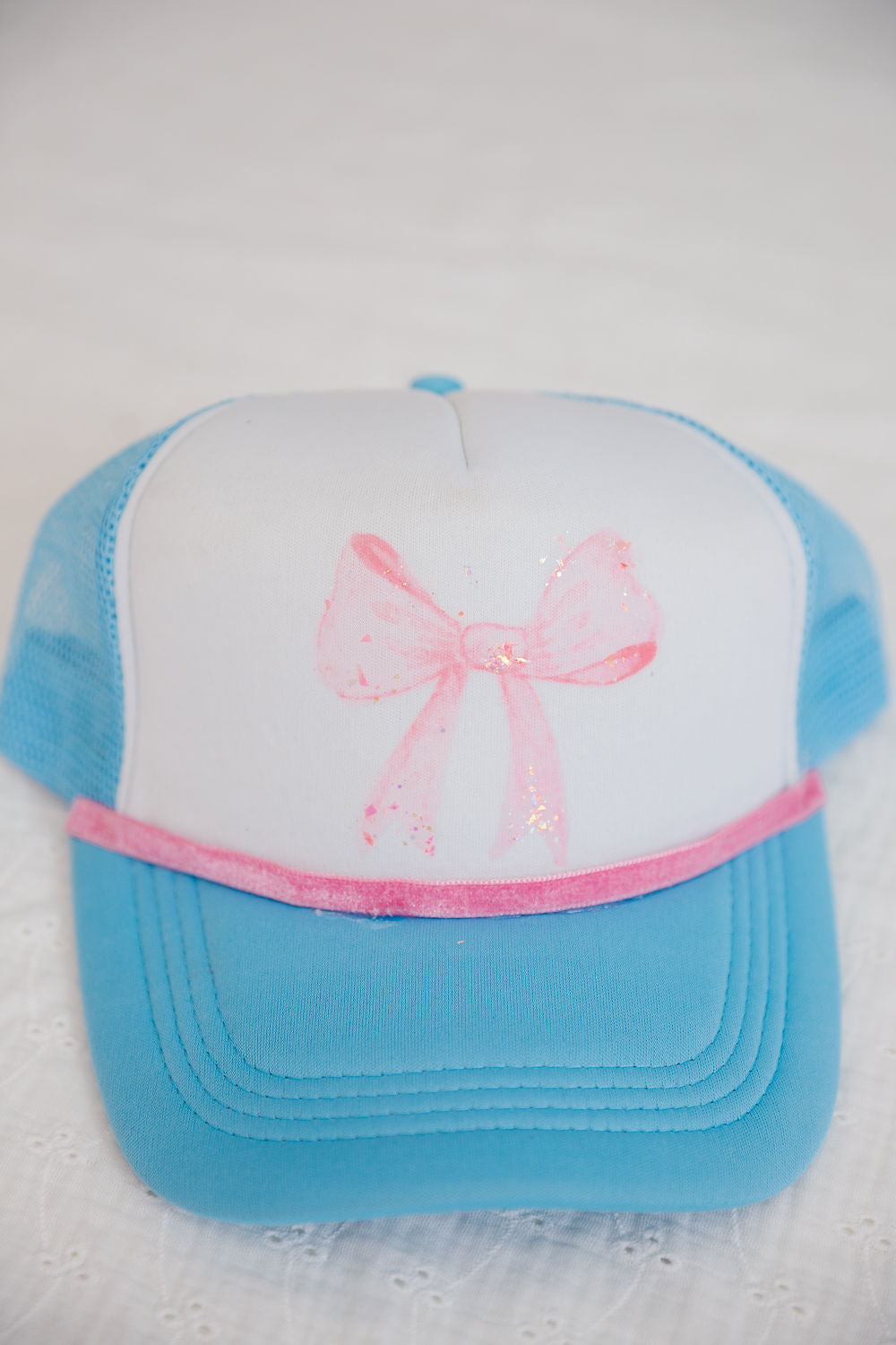 PINK BOW TRUCKER HAT TRUCKER HAT Judith March