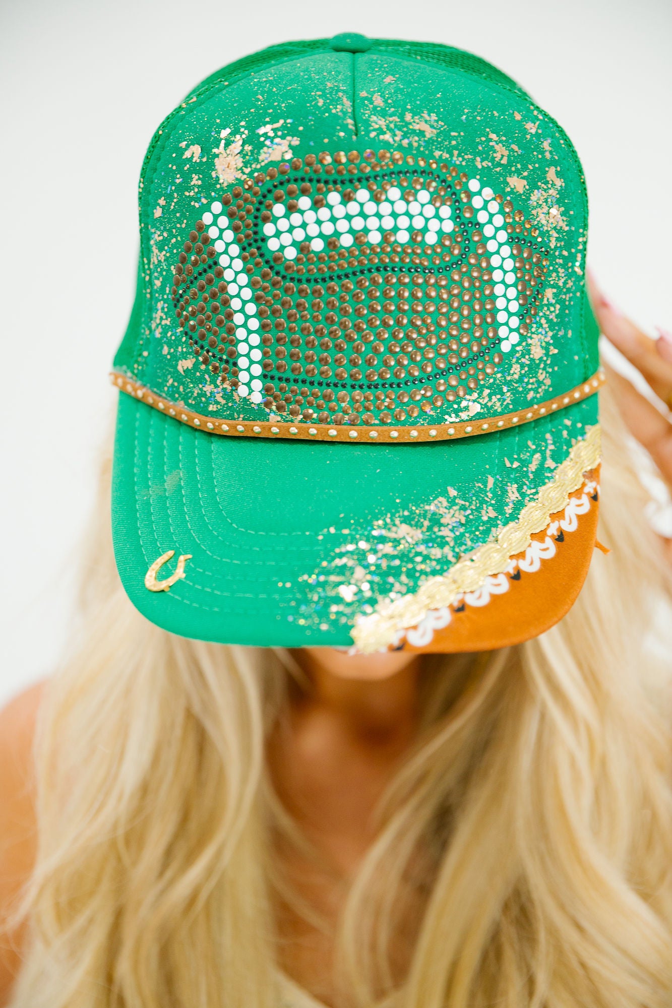 FAIR CATCH GREEN TRUCKER HAT TRUCKER HAT Judith March