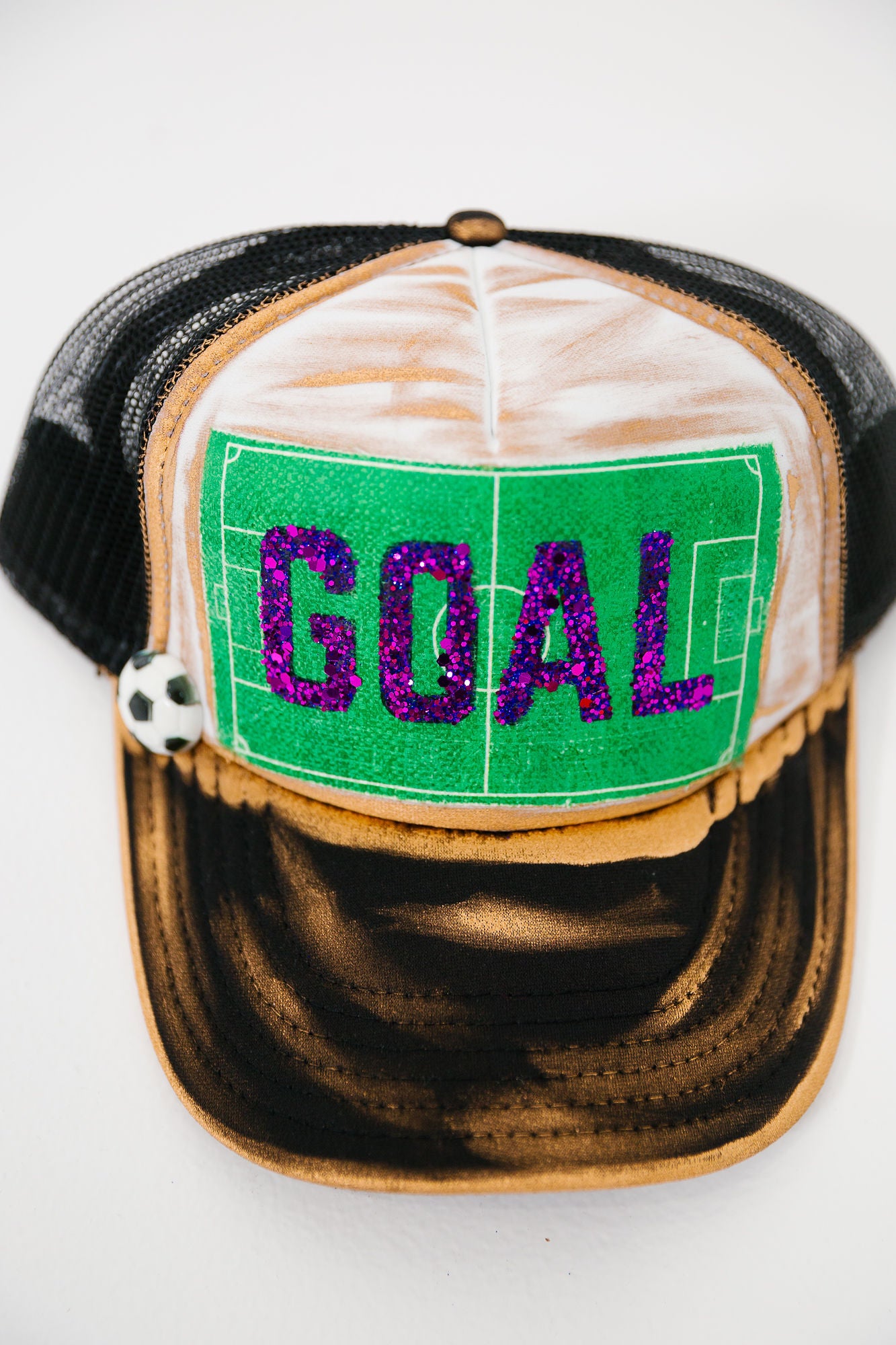 SOCCER GOAL TRUCKER HAT HAT Judith March