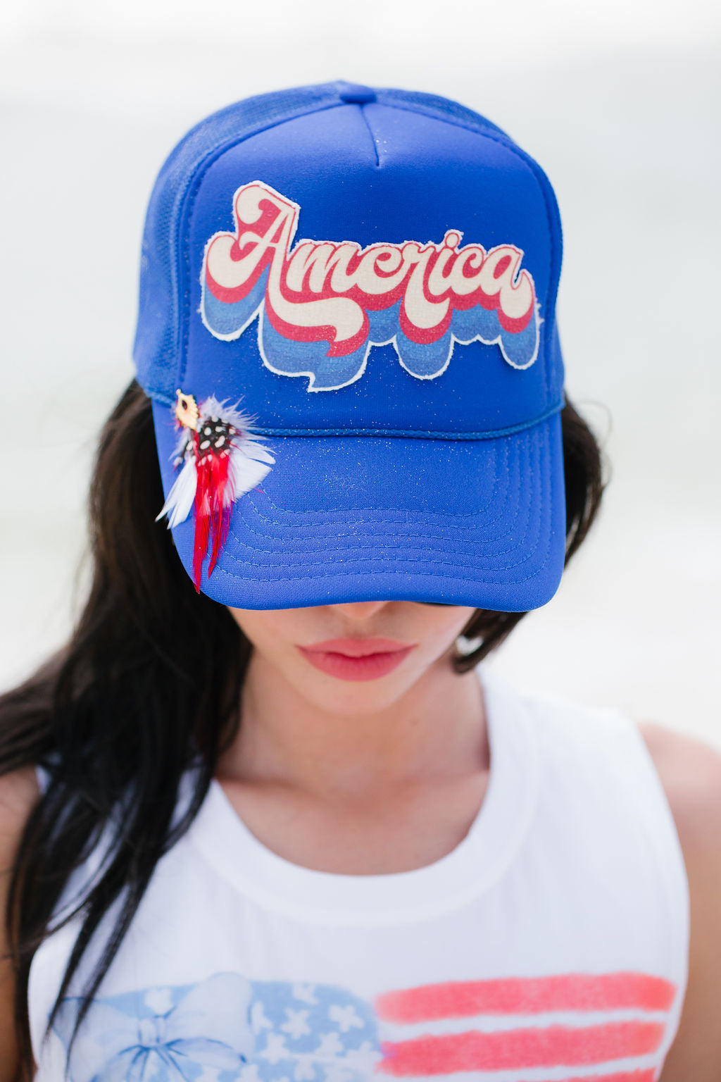 AMERICA ROYAL TRUCKER HAT TRUCKER HAT Judith March