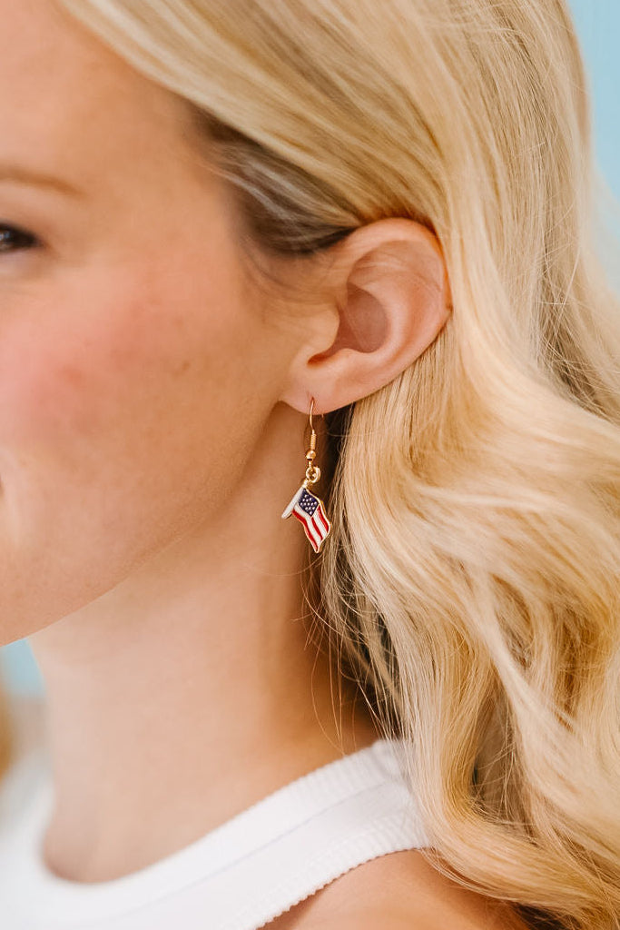 AMERICAN FLAG EARRINGS earrings Judith March