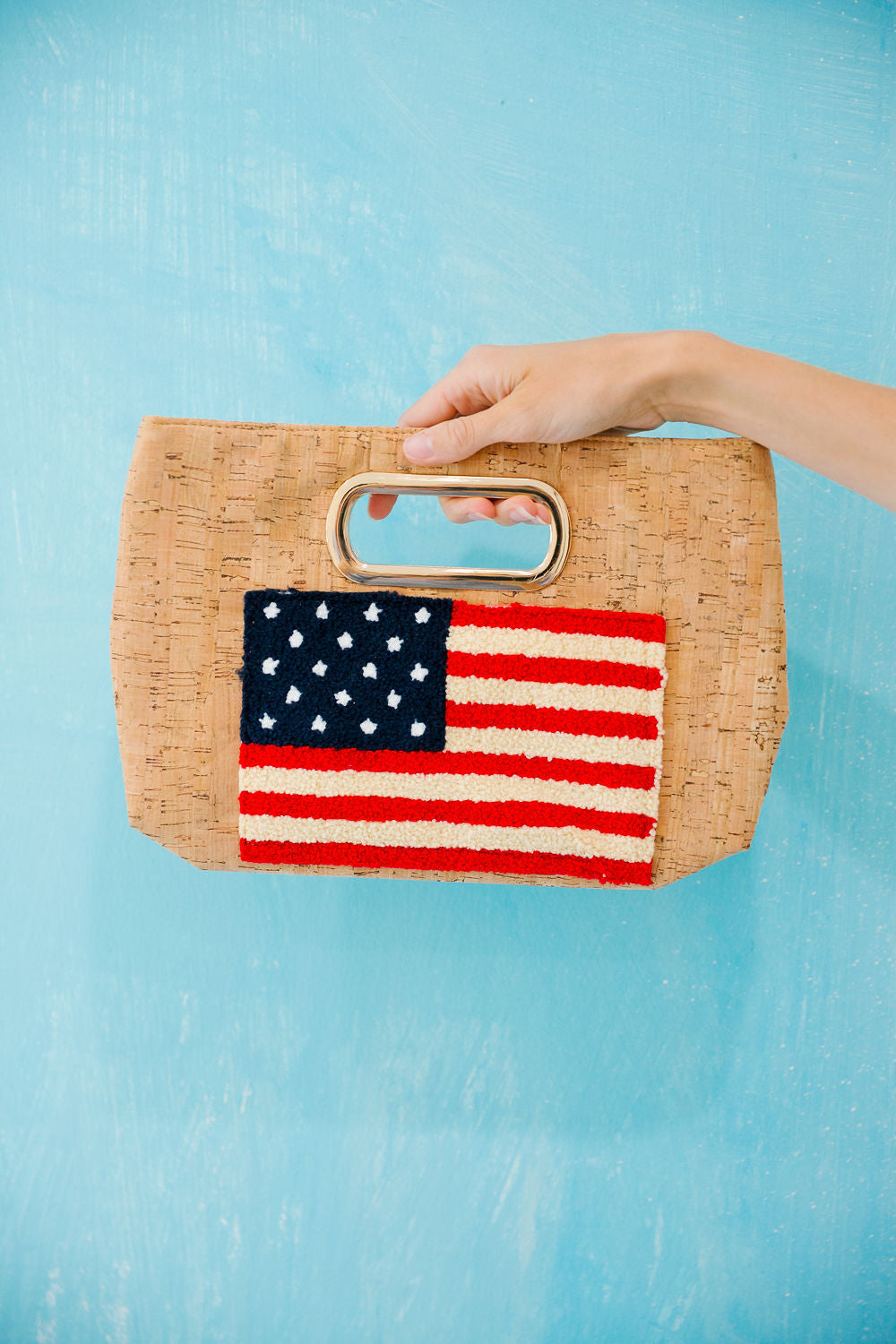 AMERICAN FLAG CORK PURSE PURSE Judith March