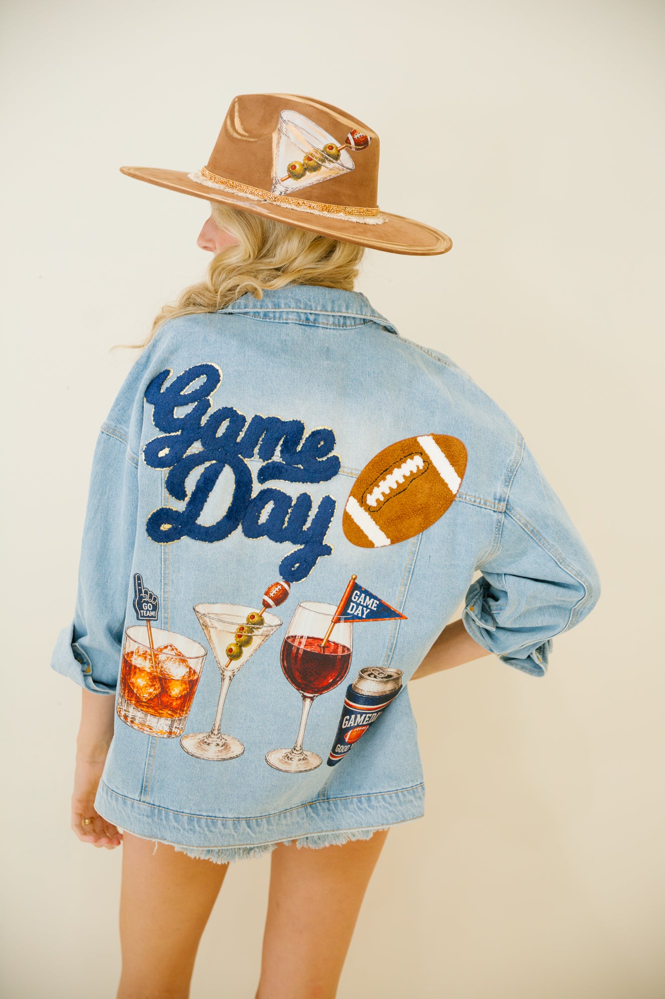 COCKTAILS & KICKOFF BOYFRIEND DENIM JACKET – Judith March