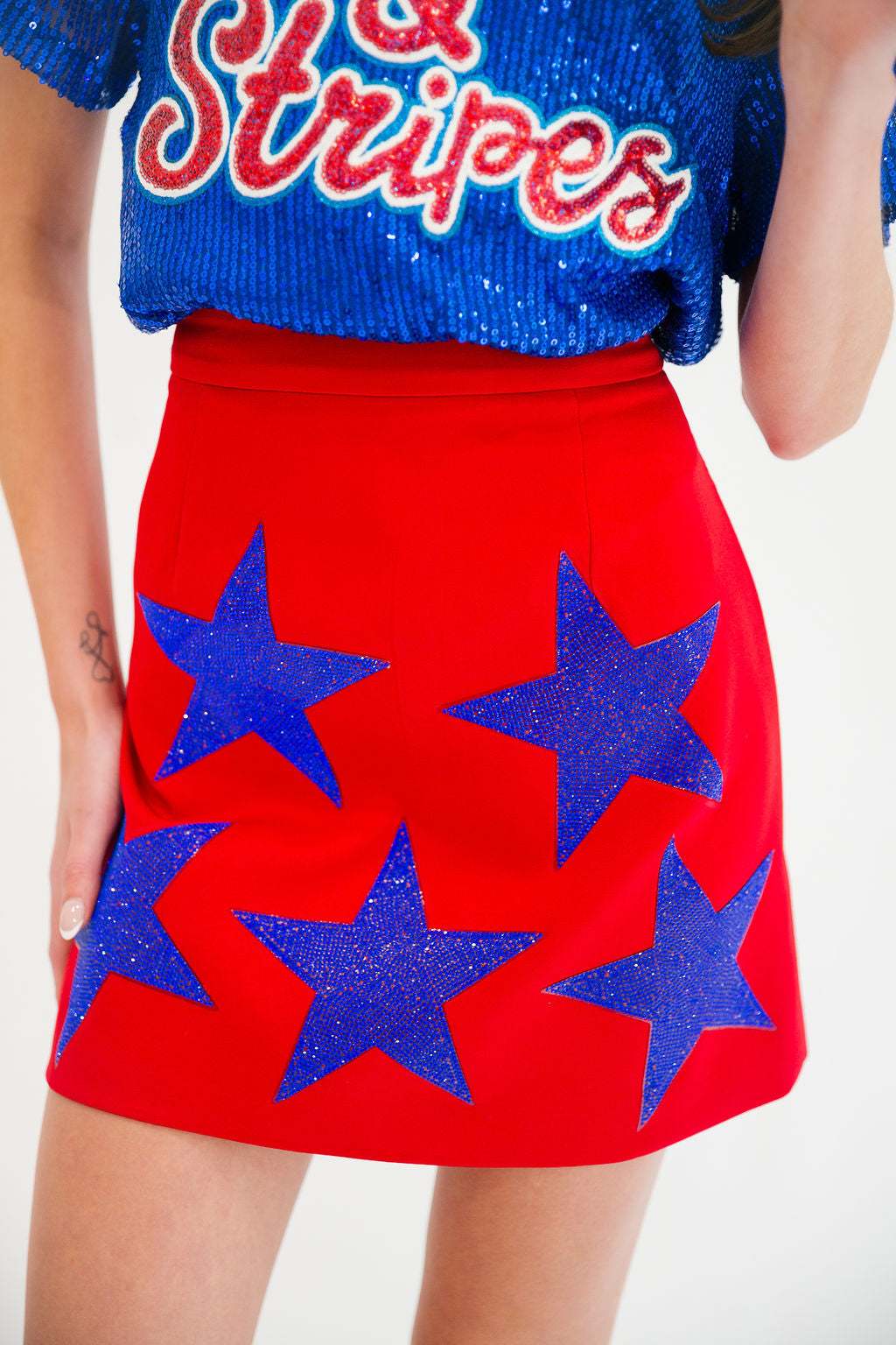 STAR GIRL RED SKIRT SKIRT Judith March