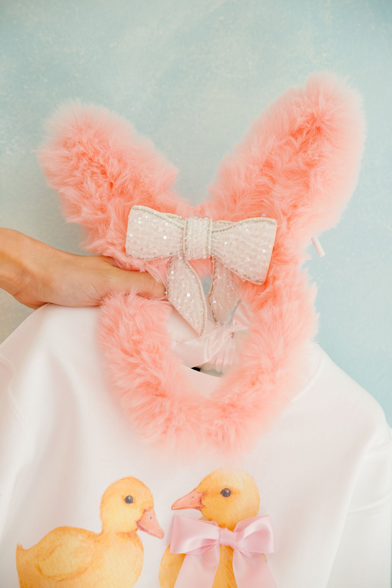 MINI KIDS BUNNY BOW PINK HEADBAND Headband Judith March