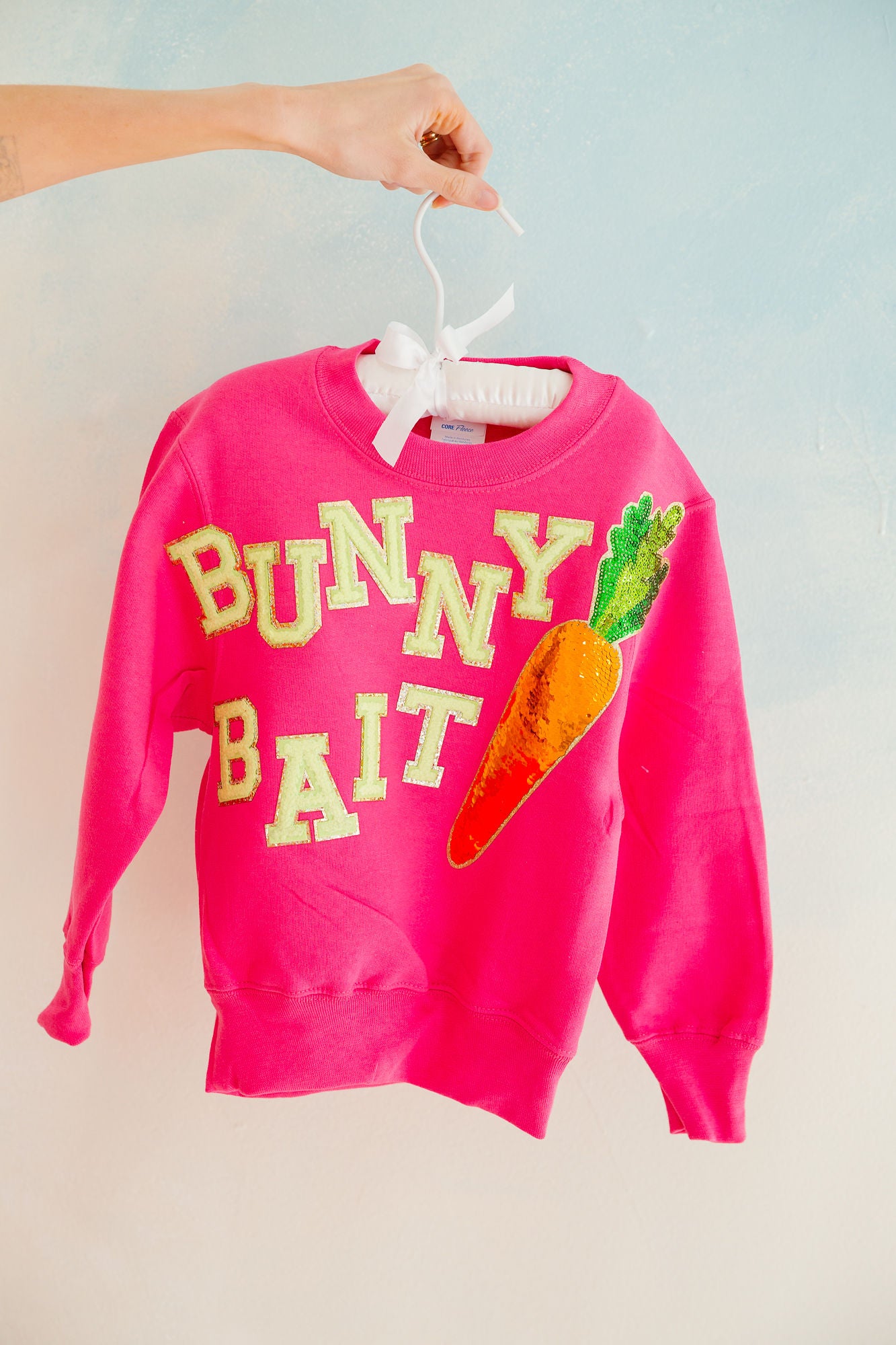 MINI KIDS BUNNY BAIT PINK PULLOVER PULLOVER Judith March