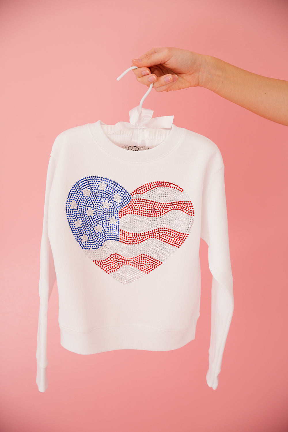 MINI KIDS AMERICAN HEART WHITE PULLOVER pullover Judith March