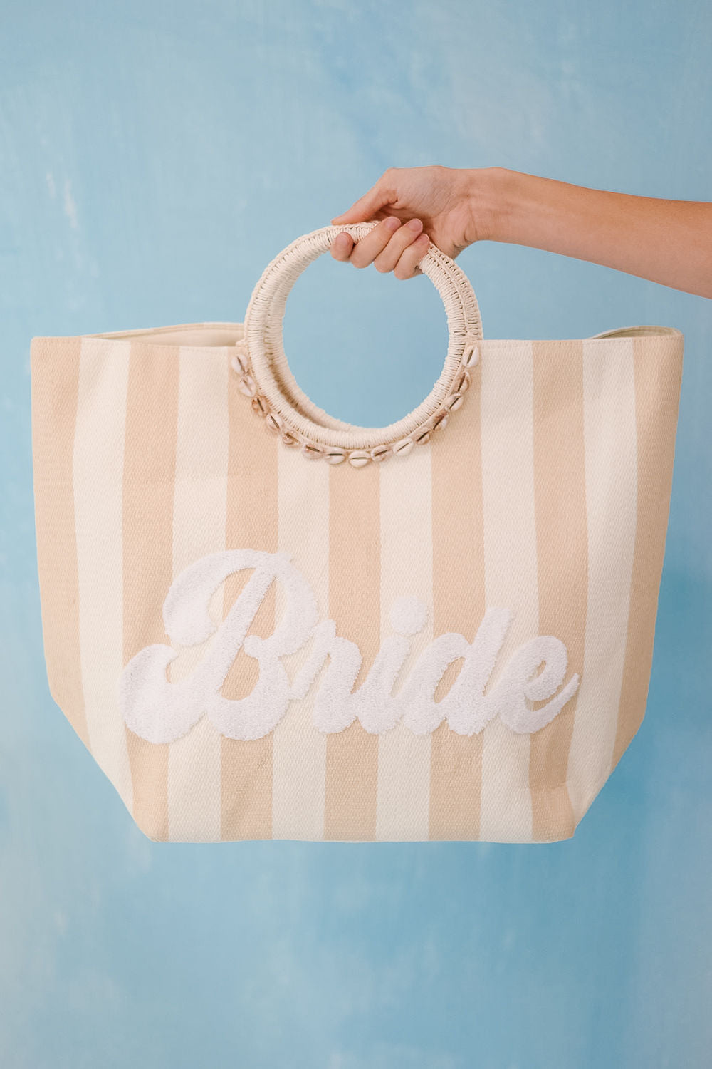 BRIDE STRIPED TOTE BAG PURSE Judith March
