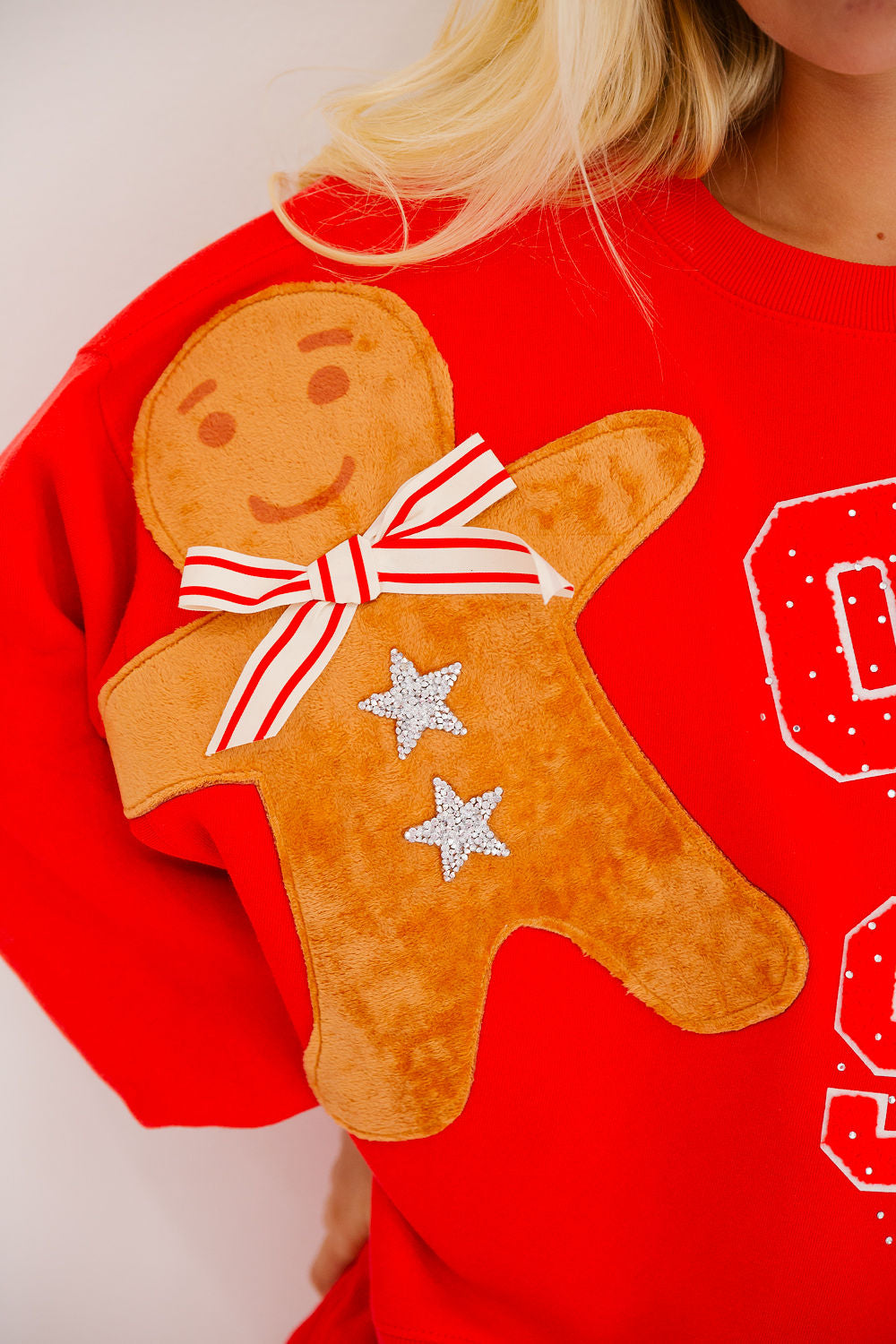 OH SNAP RED PULLOVER PULLOVER Judith March