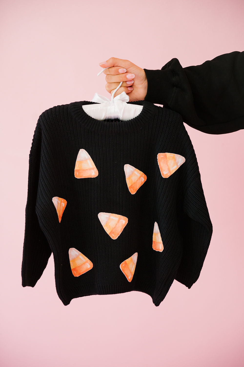 MINI KIDS CANDY CORN PATCH SWEATER SWEATER Judith March