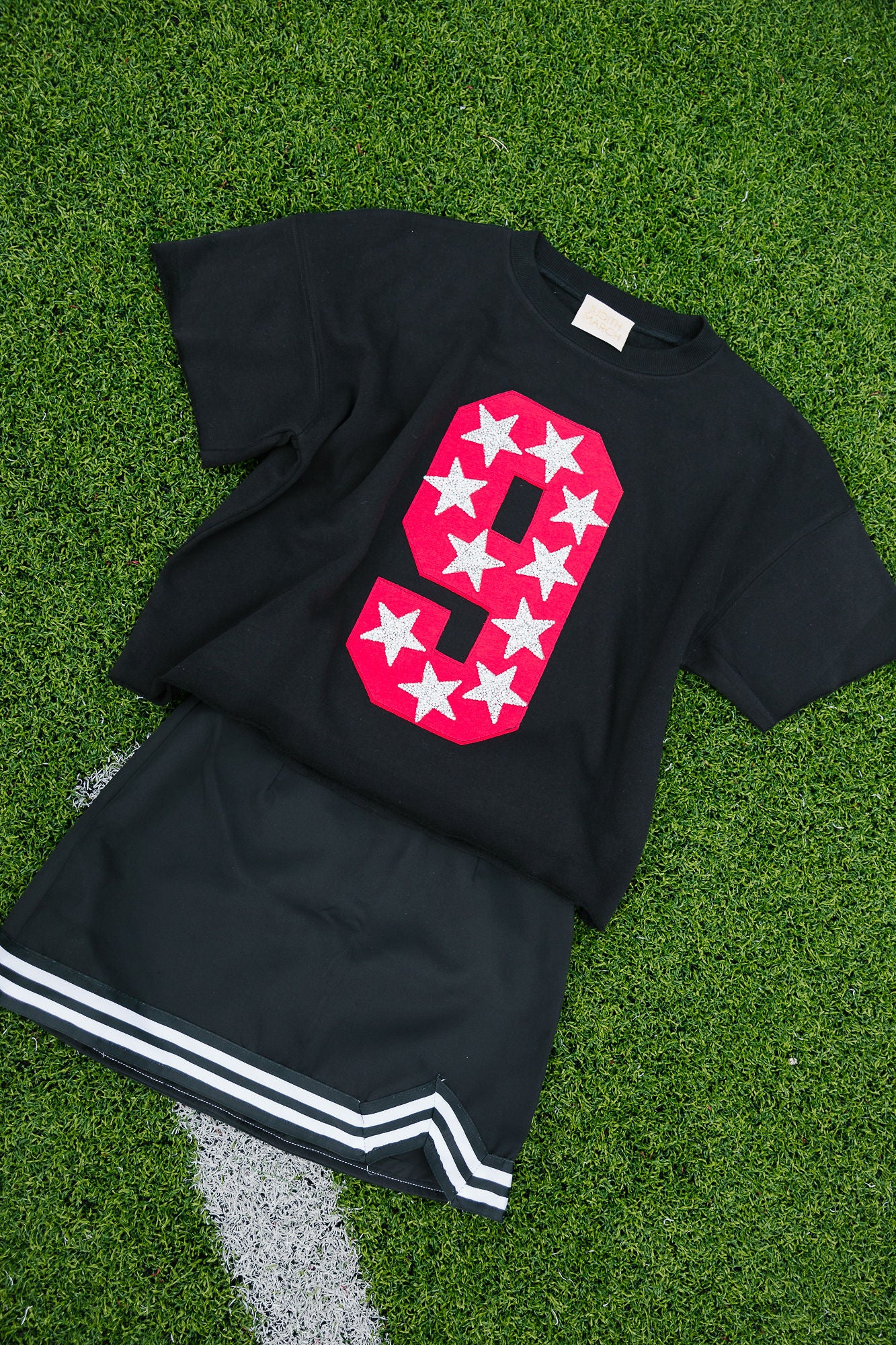 VARSITY STRIPES BLACK SKIRT SKIRT Judith March