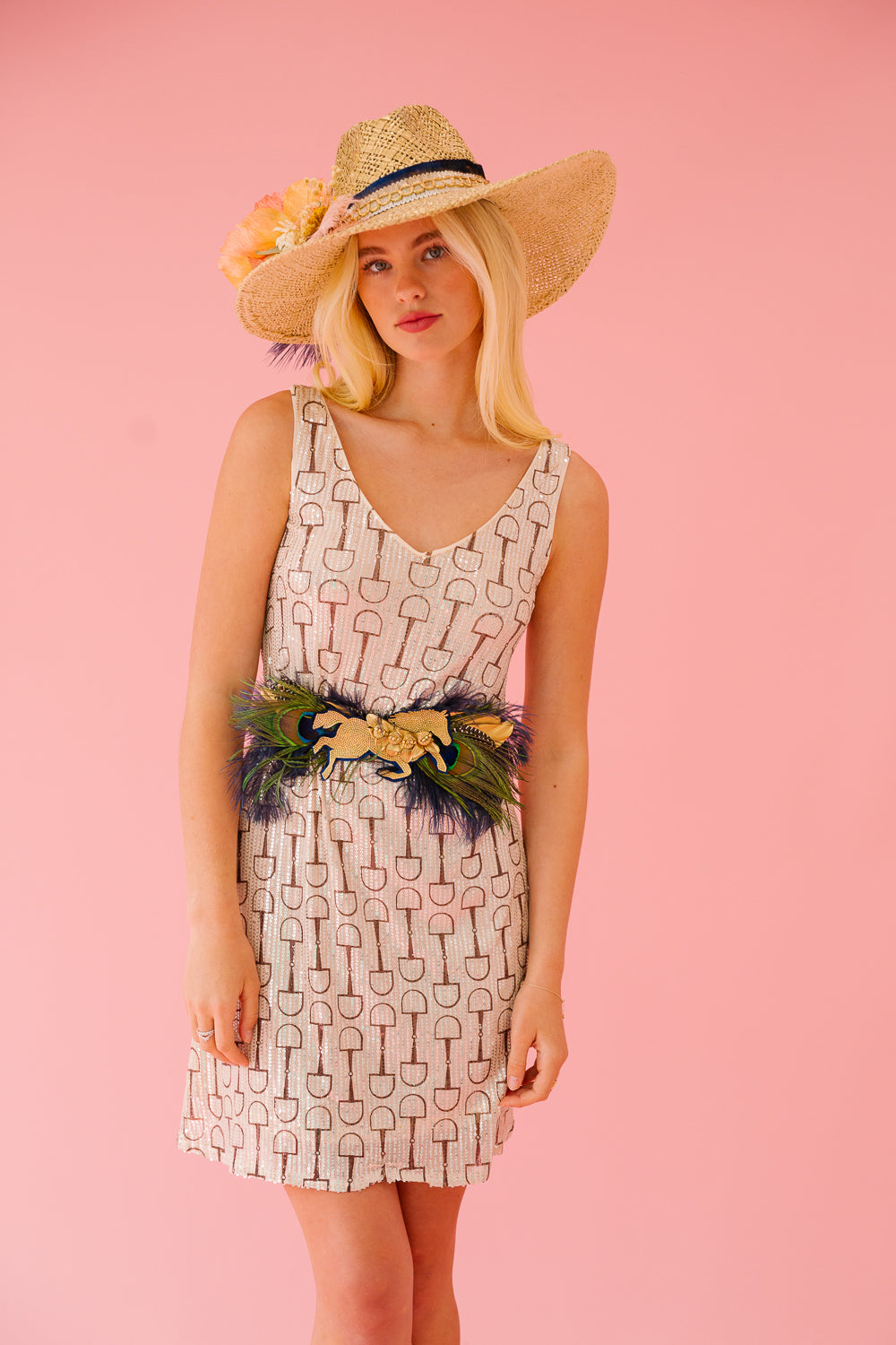 HORSE BITS SEQUIN DRESS
