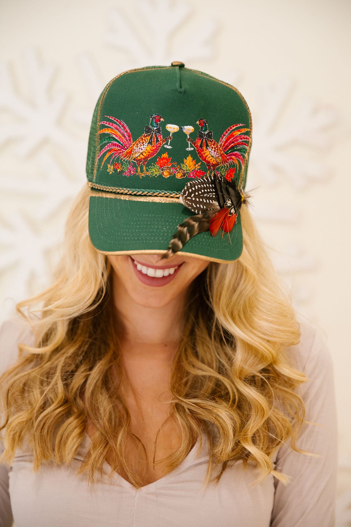 THE PHEASANT AFTER FIVE TRUCKER HAT TRUCKER HAT Judith March