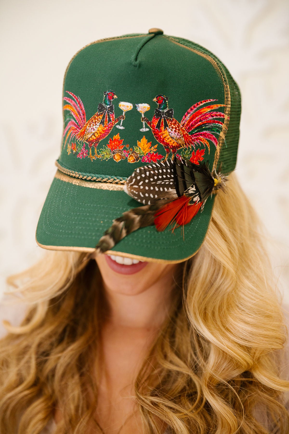 THE PHEASANT AFTER FIVE TRUCKER HAT TRUCKER HAT Judith March