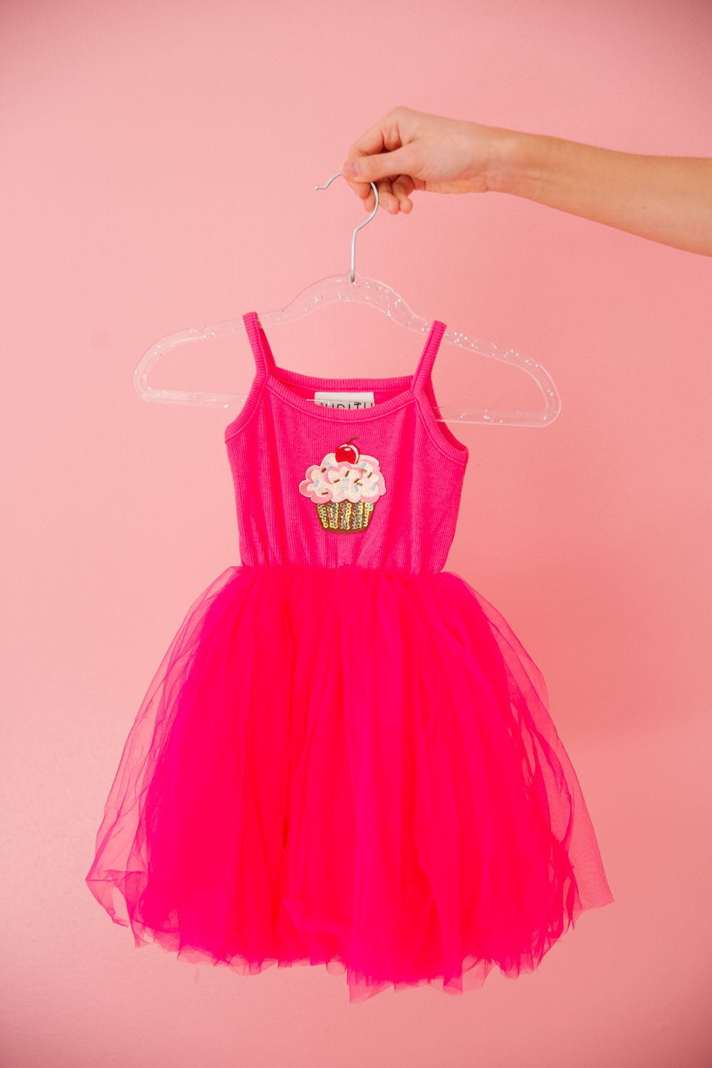 open lace back dress Mini Kids Cupcake Tulle Dress 5T