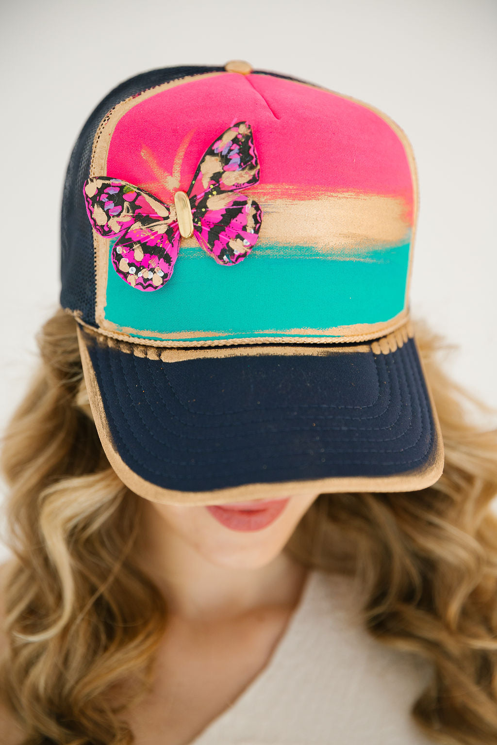 MARIPOSA BUTTERFLY TRUCKER HAT TRUCKER HAT Judith March