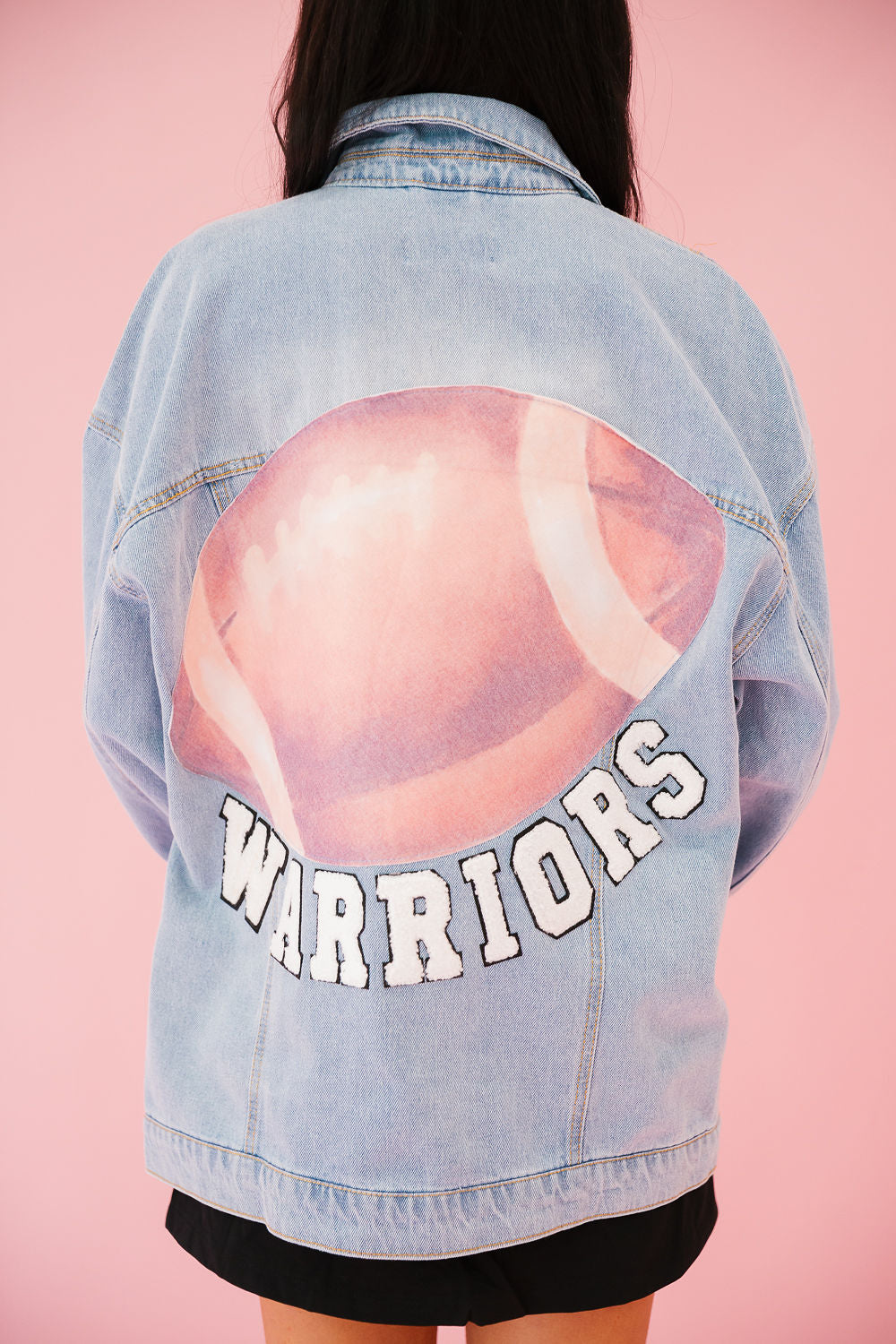 CUSTOM FOOTBALL DENIM JACKET JACKET Judith March