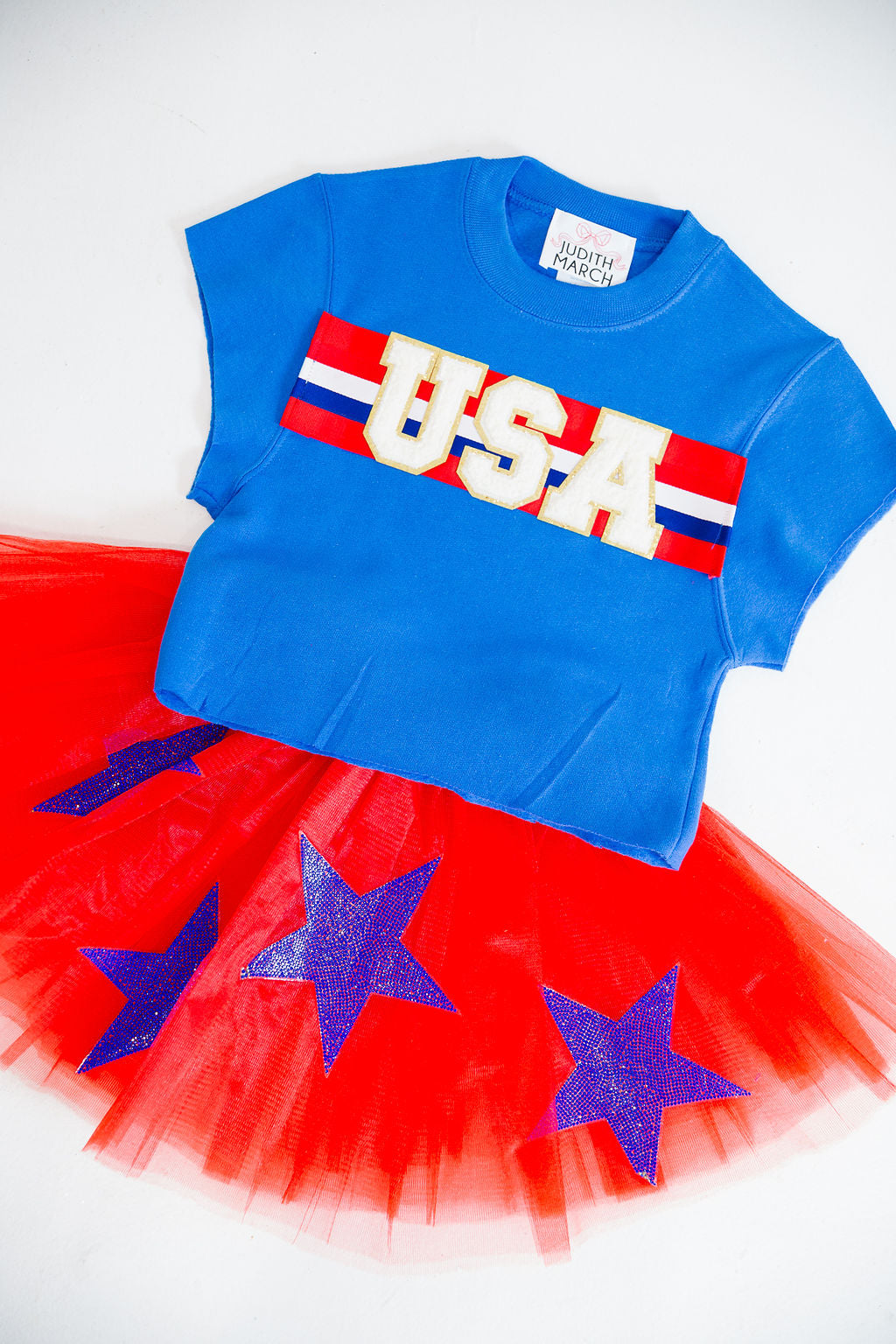 MINI KIDS USA BLUE SLEEVELESS PULLOVER PULLOVER Judith March