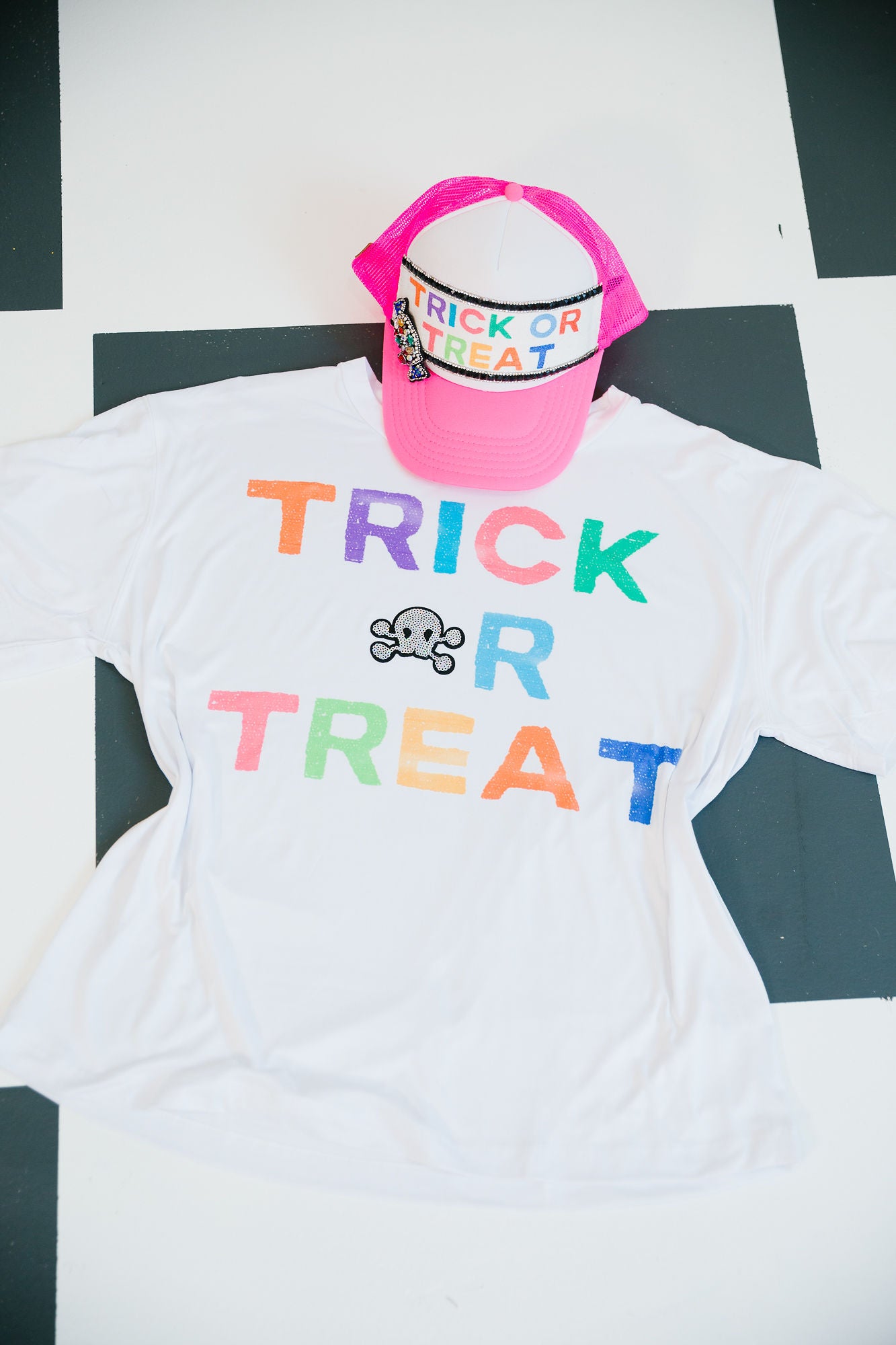 TRICK OR TREAT WHITE TANK/TEE TEE Judith March