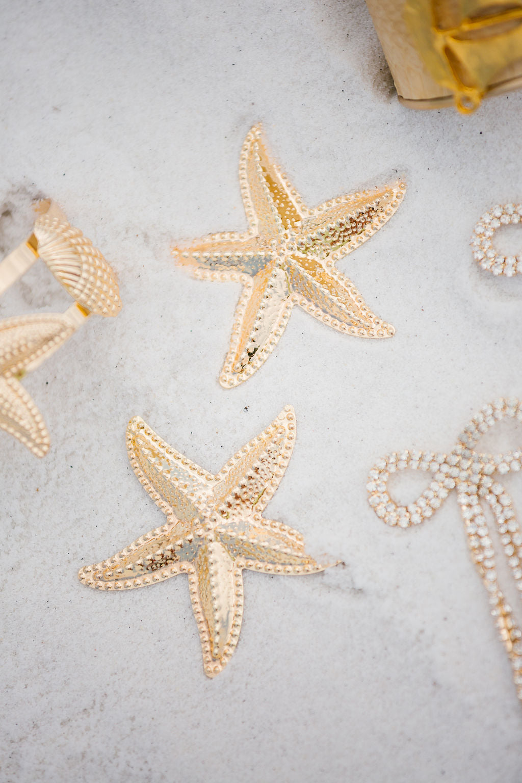 GOLDEN STARFISH EARRINGS earrings Judith March