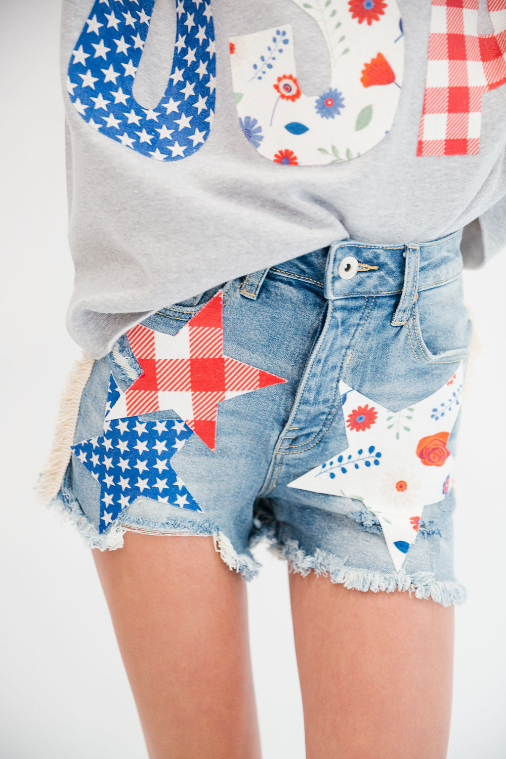 UNITED WE STAND DENIM SHORTS SHORTS Judith March
