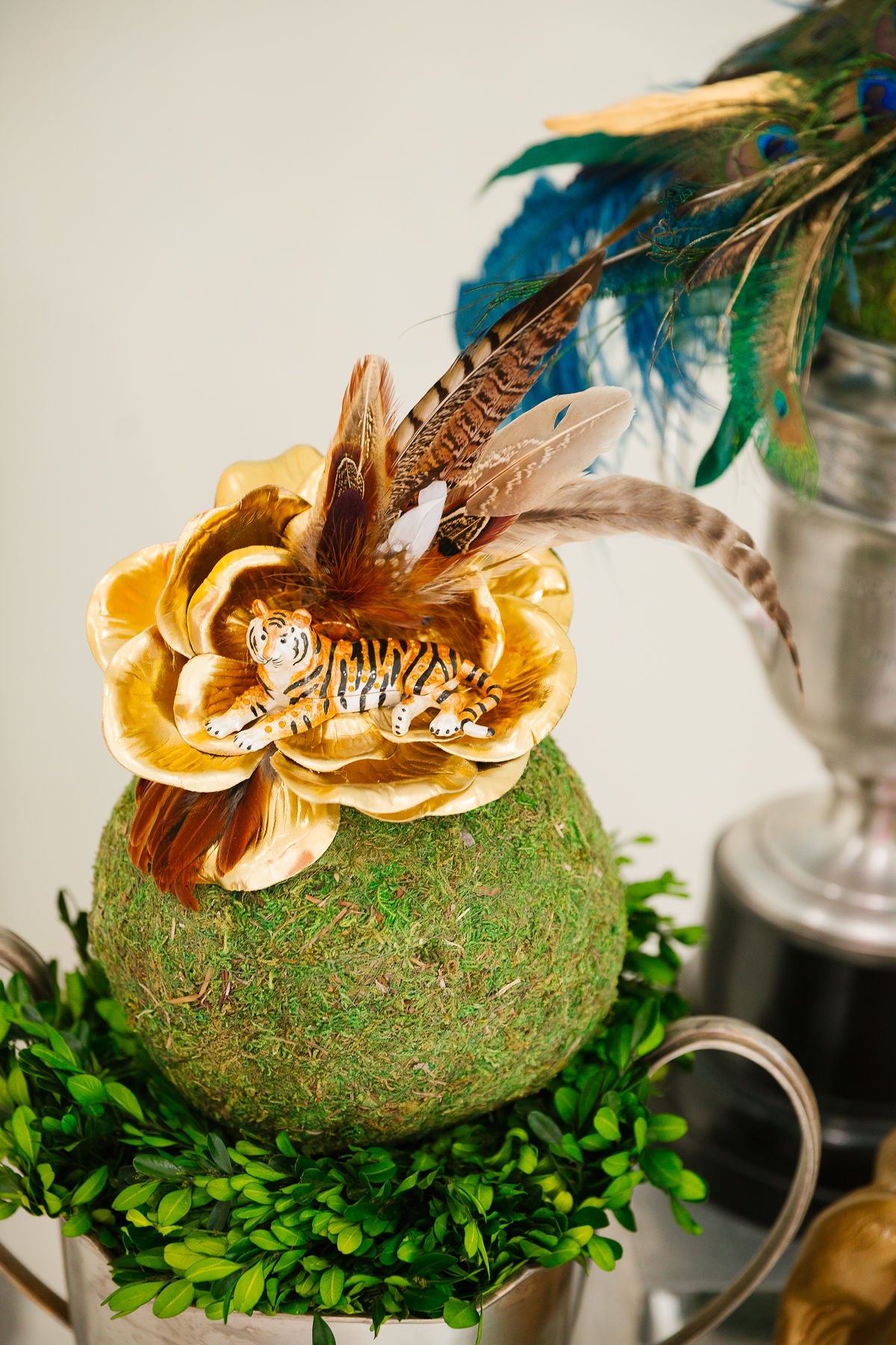 TIGER BLOOM FASCINATOR (ONE OF A KIND) FASCINATOR Judith March