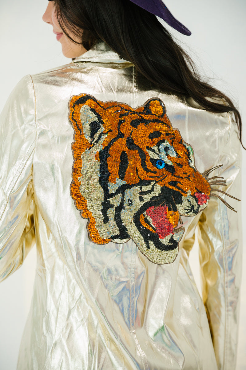 GOLD TIGER BLAZER gameday23 Judith March SMALL